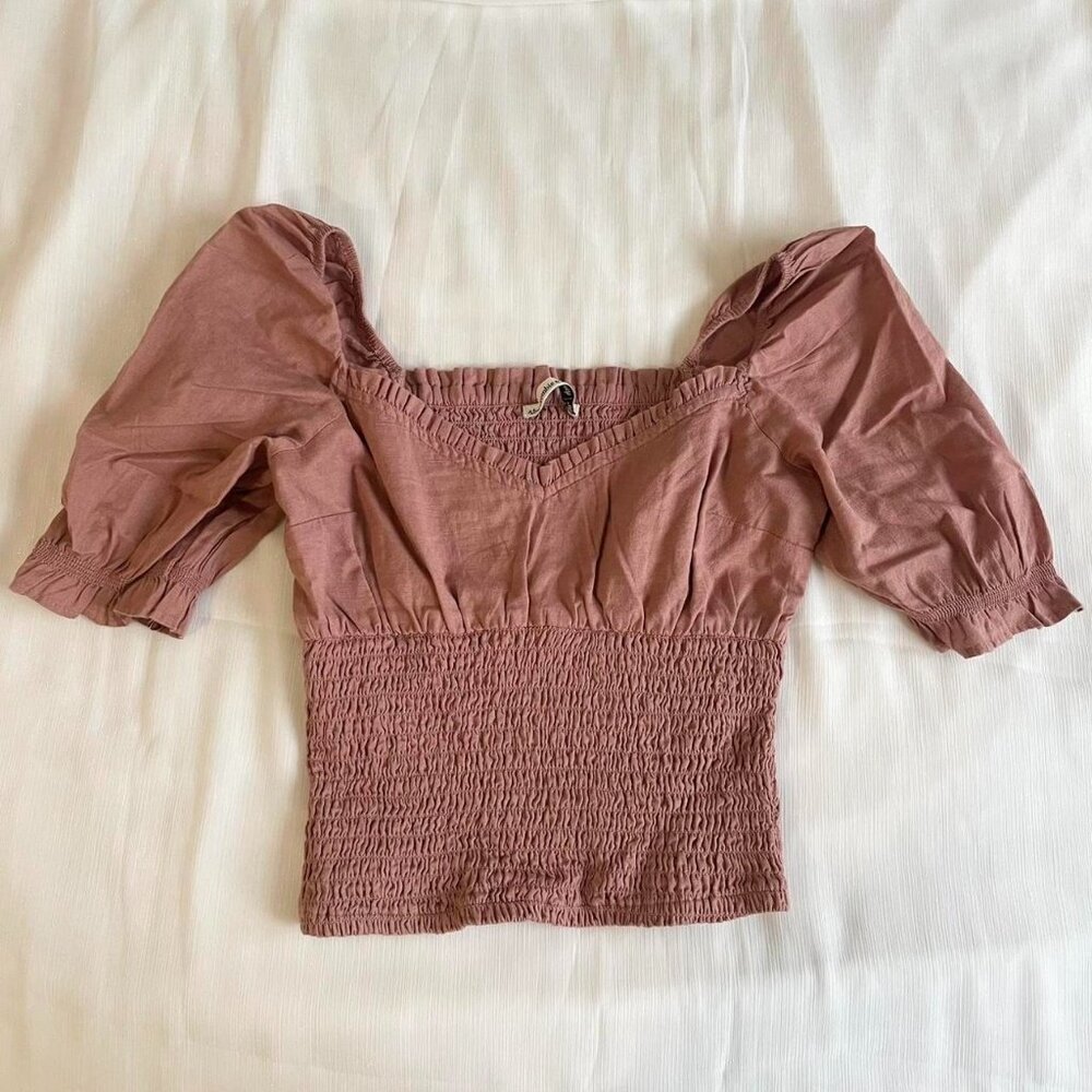 Abercrombie & Fitch Puff Sleeved Top